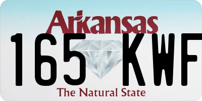 AR license plate 165KWF