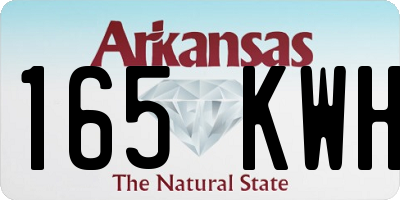 AR license plate 165KWH