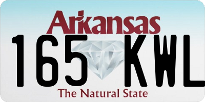 AR license plate 165KWL