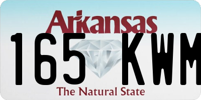AR license plate 165KWM