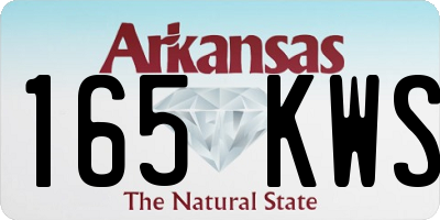 AR license plate 165KWS