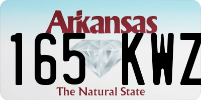 AR license plate 165KWZ