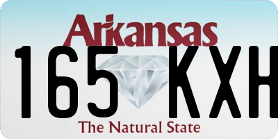 AR license plate 165KXH