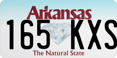 AR license plate 165KXS