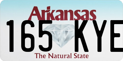 AR license plate 165KYE
