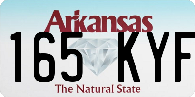 AR license plate 165KYF