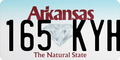 AR license plate 165KYH