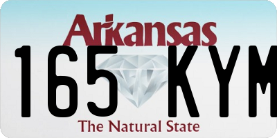 AR license plate 165KYM