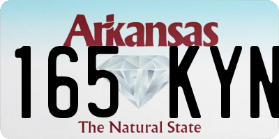 AR license plate 165KYN