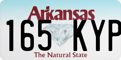 AR license plate 165KYP