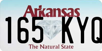 AR license plate 165KYQ