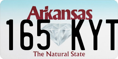 AR license plate 165KYT
