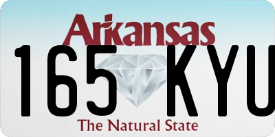 AR license plate 165KYU