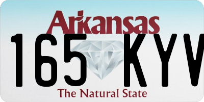 AR license plate 165KYV