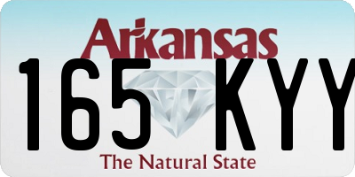 AR license plate 165KYY