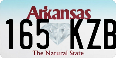 AR license plate 165KZB