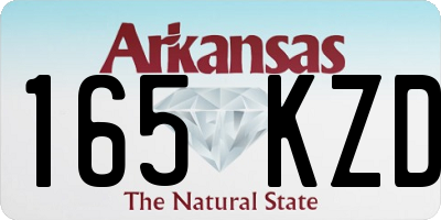 AR license plate 165KZD