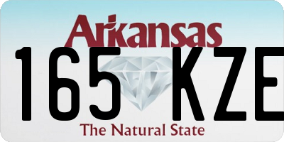 AR license plate 165KZE