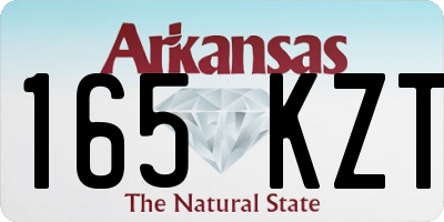 AR license plate 165KZT