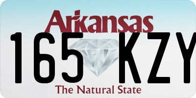 AR license plate 165KZY