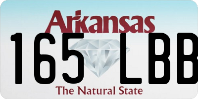 AR license plate 165LBB