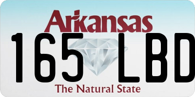 AR license plate 165LBD