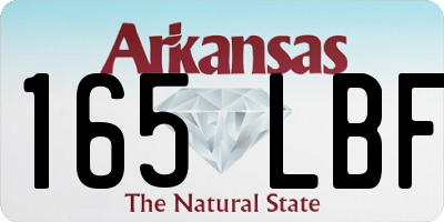 AR license plate 165LBF