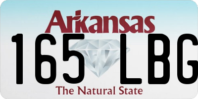 AR license plate 165LBG
