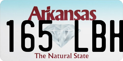 AR license plate 165LBH