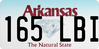 AR license plate 165LBI