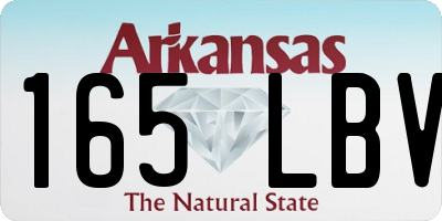 AR license plate 165LBV