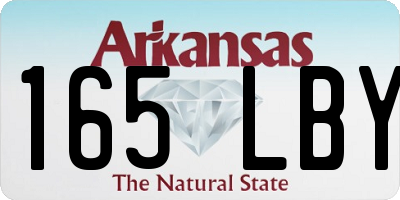 AR license plate 165LBY