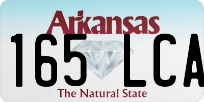 AR license plate 165LCA