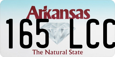 AR license plate 165LCC