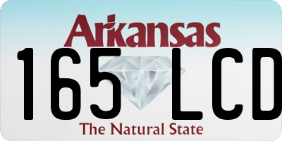 AR license plate 165LCD