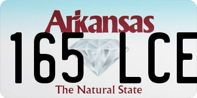 AR license plate 165LCE