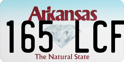 AR license plate 165LCF