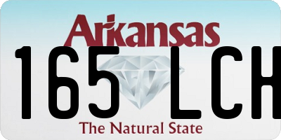 AR license plate 165LCH
