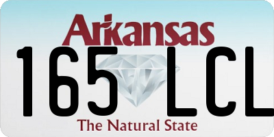 AR license plate 165LCL