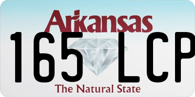 AR license plate 165LCP