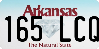 AR license plate 165LCQ