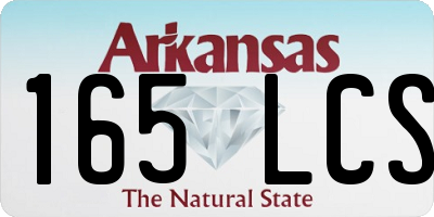 AR license plate 165LCS