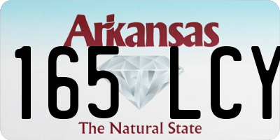 AR license plate 165LCY