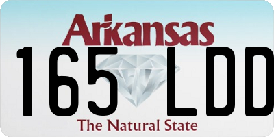 AR license plate 165LDD