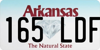 AR license plate 165LDF
