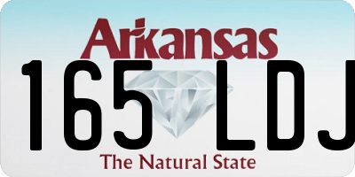 AR license plate 165LDJ