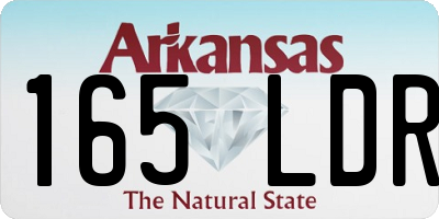 AR license plate 165LDR