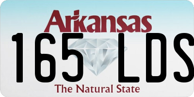 AR license plate 165LDS