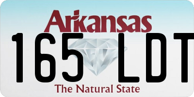 AR license plate 165LDT