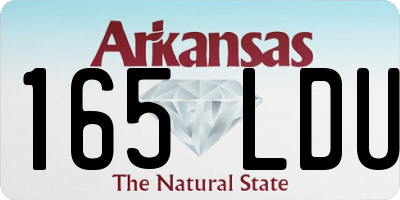 AR license plate 165LDU